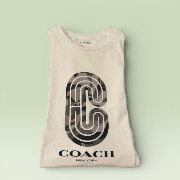 Coach Tops - Coach Camo White Tee Unisex Medium 21 ptp